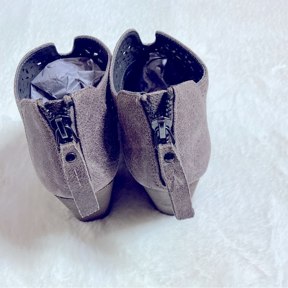Not Rated Brown Ankle Boots with Elegant Detailing - Picture 6 of 8